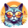 Sunset Cat