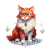 Geburtsstein-Katze Jänner
