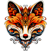 Beauty of fox ornamental