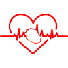 Heartbeat map Reunion Island