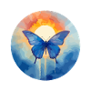 Morpho Papillon Bleu