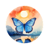 Morpho Papillon Bleu