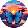 Blue Morpho Butterfly