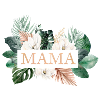 Mama! Boho Tropisch Blumen personalisierbar