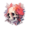Skull Skull Flowers Skulls