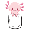 Axolotl Rose Pocket