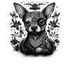 Chihuahua | Mosaic | Geometric | Art | Dog |