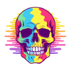 Rainbow skull