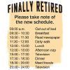 Retired Schedule Daily Routine