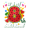 8th Birthday Watermelon Summer Gift