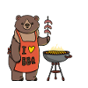 I love Bbq Bear