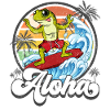 Aloha Hawaiianischer Hawaii Surfer Surfen