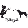 Rottweiler mit Frau