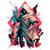 Epic Gamer Cyber Assassin from the Renaissance