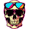 Skull and sunglasses