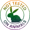 Not tested on animals
