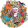Animals in flowers n°2