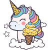 Eiscreme Einhorn