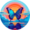 Morpho Papillon Bleu