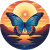 Blue Morpho Butterfly