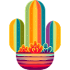 Cactus arc-en-ciel