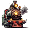 The majestic steam locomotive