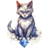Birthstone Cat February