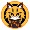 Orange og gul anime kat tegning