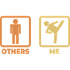 Kickboxer stick figures