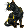 Black Cat Bombay Cat Outfit for