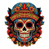 Cinco de Mayo Skull