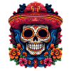 Cinco de Mayo Skull