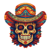 Cinco de Mayo Skull