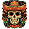 Cinco de Mayo Skull