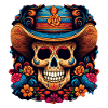 Cinco de Mayo Skull
