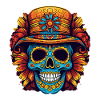 Cinco de Mayo Skull