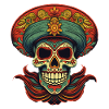 Cinco de Mayo Skull