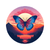 Morpho Papillon Bleu