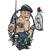 Angler // Oldschool // Illustration