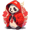 Panda with Hoody