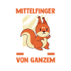 Eichhörnchen Mittelfinger