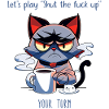 Grim Cat Coffee Sarcasm Saying