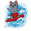 Wave surfers Surfers Surfers