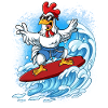 Wave surfers Surfers Surfers