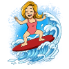 Wave surfers Surfers Surfers