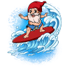 Surfeurs de vagues Surfeurs Surfeurs