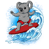 Wave surfers Surfers Surfers