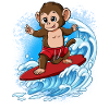 Wave surfers Surfers Surfers