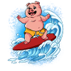 Wave surfers Surfers Surfers