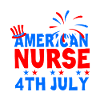 July 4th All American Nurse